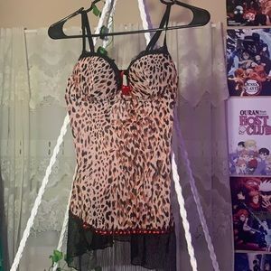 Tia Lin Small Animal Print Lingerie